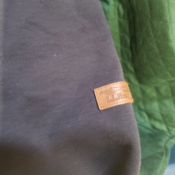 LL Bean Sweatshirt Airlight Pullover Gorpcore Quilted Fleece Mock Neck Snap XL - Picture 6 of 9